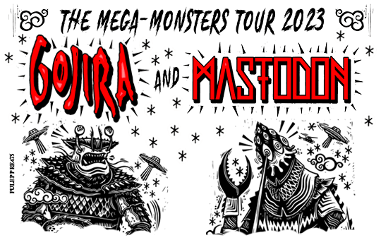 GOJIRA AND MASTODON - THE MEGA MONSTERS TOUR 2023